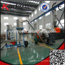 double stage pvc granules extruder machine